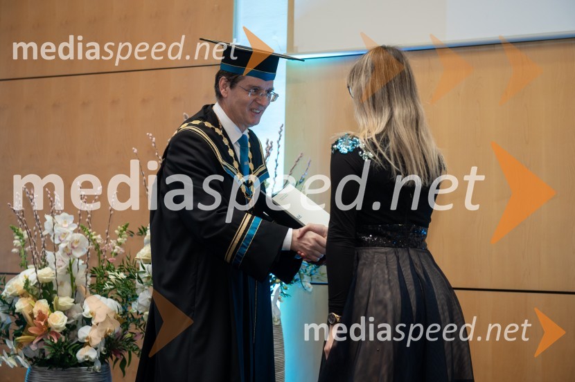 prof. dr. Zdravko Kačič, rektor Univerze v Mariboru;  Nika RupčićRektorjev dan Univerze v Mariboru, 2023