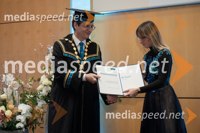 prof. dr. Zdravko Kačič, rektor Univerze v Mariboru;  Nika RupčićRektorjev dan Univerze v Mariboru, 2023