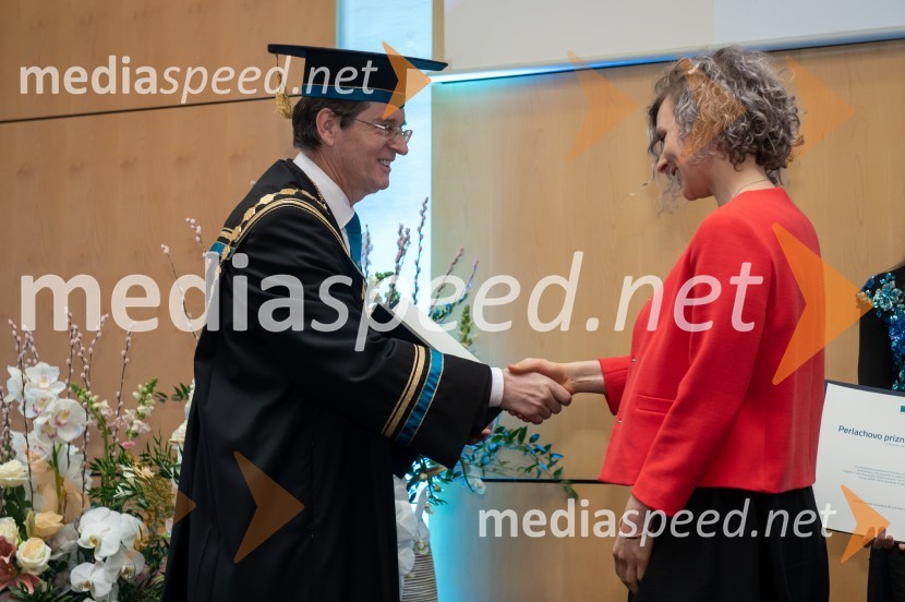 prof. dr. Zdravko Kačič, rektor Univerze v Mariboru;  Nina StarešiničRektorjev dan Univerze v Mariboru, 2023