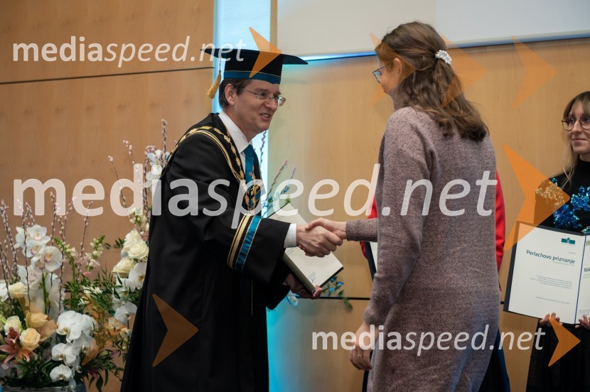 prof. dr. Zdravko Kačič, rektor Univerze v Mariboru;  Lea MurkoRektorjev dan Univerze v Mariboru, 2023