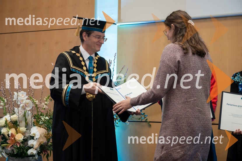 prof. dr. Zdravko Kačič, rektor Univerze v Mariboru;  Lea MurkoRektorjev dan Univerze v Mariboru, 2023