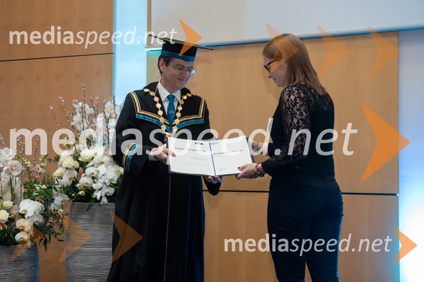 prof. dr. Zdravko Kačič, rektor Univerze v Mariboru;  Ana Rotovnik OmerzRektorjev dan Univerze v Mariboru, 2023