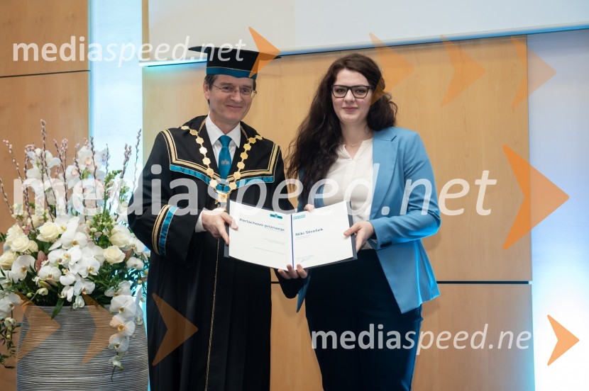 prof. dr. Zdravko Kačič, rektor Univerze v Mariboru;  Nika StrašekRektorjev dan Univerze v Mariboru, 2023