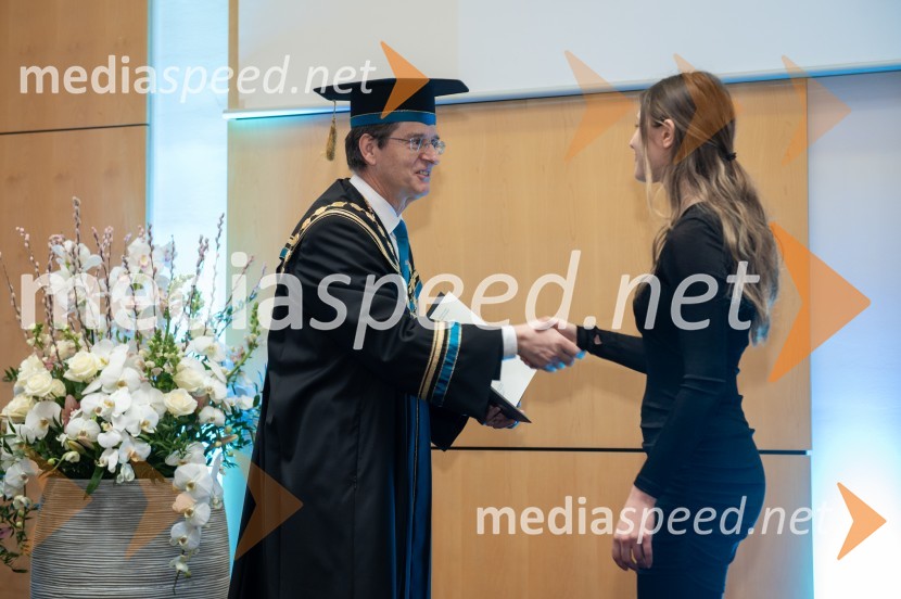 prof. dr. Zdravko Kačič, rektor Univerze v Mariboru;  Ana Lampret,  študentka Filozofske fakultete Univerze v MariboruRektorjev dan Univerze v Mariboru, 2023