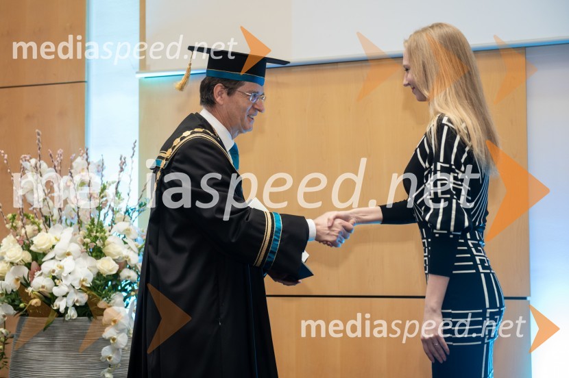 prof. dr. Zdravko Kačič, rektor Univerze v Mariboru;  Nastja Prajnč KacijanRektorjev dan Univerze v Mariboru, 2023