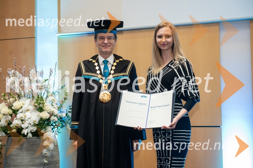 prof. dr. Zdravko Kačič, rektor Univerze v Mariboru;  Nastja Prajnč KacijanRektorjev dan Univerze v Mariboru, 2023