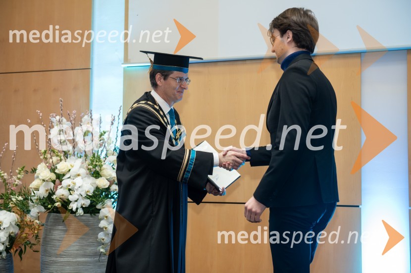 prof. dr. Zdravko Kačič, rektor Univerze v Mariboru;  Mirko PopovićRektorjev dan Univerze v Mariboru, 2023