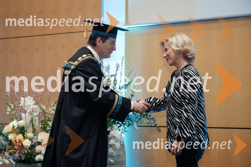 prof. dr. Zdravko Kačič, rektor Univerze v Mariboru; dr. dent. med. Sonja Pezelj- Ribarič, zobozdravnicaRektorjev dan Univerze v Mariboru, 2023