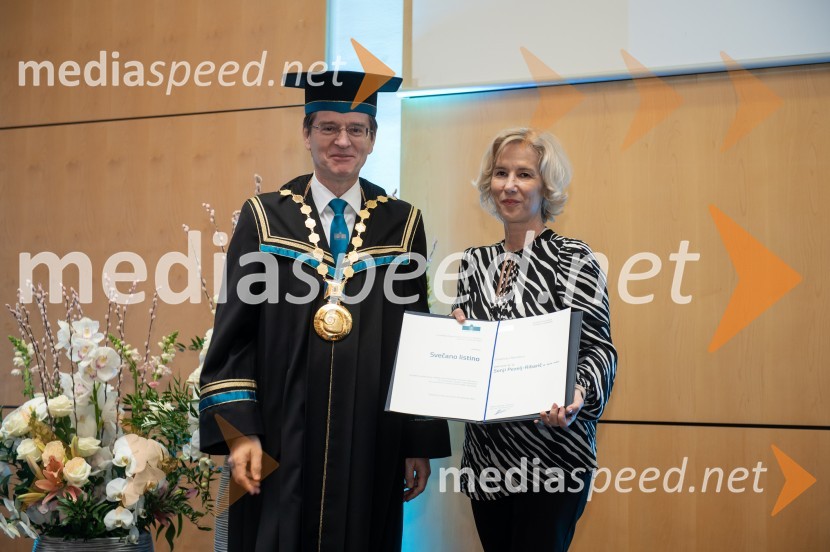 prof. dr. Zdravko Kačič, rektor Univerze v Mariboru; dr. dent. med. Sonja Pezelj- Ribarič, zobozdravnicaRektorjev dan Univerze v Mariboru, 2023