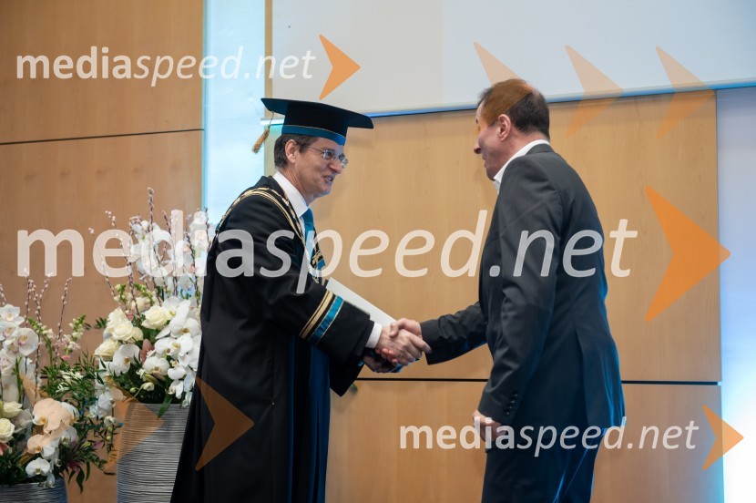 prof. dr. Zdravko Kačič, rektor Univerze v Mariboru;  Igor KrmeljRektorjev dan Univerze v Mariboru, 2023