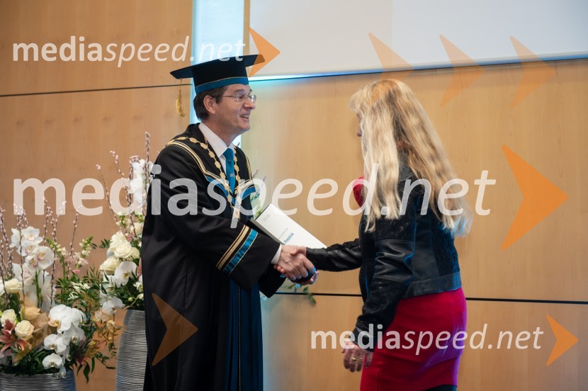 prof. dr. Zdravko Kačič, rektor Univerze v Mariboru;  Marjana PotočnikRektorjev dan Univerze v Mariboru, 2023