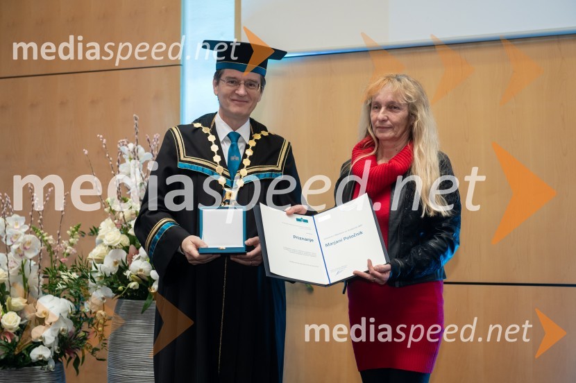 prof. dr. Zdravko Kačič, rektor Univerze v Mariboru;  Marjana PotočnikRektorjev dan Univerze v Mariboru, 2023