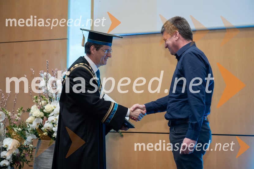 prof. dr. Zdravko Kačič, rektor Univerze v Mariboru;  Robert PolajžerRektorjev dan Univerze v Mariboru, 2023