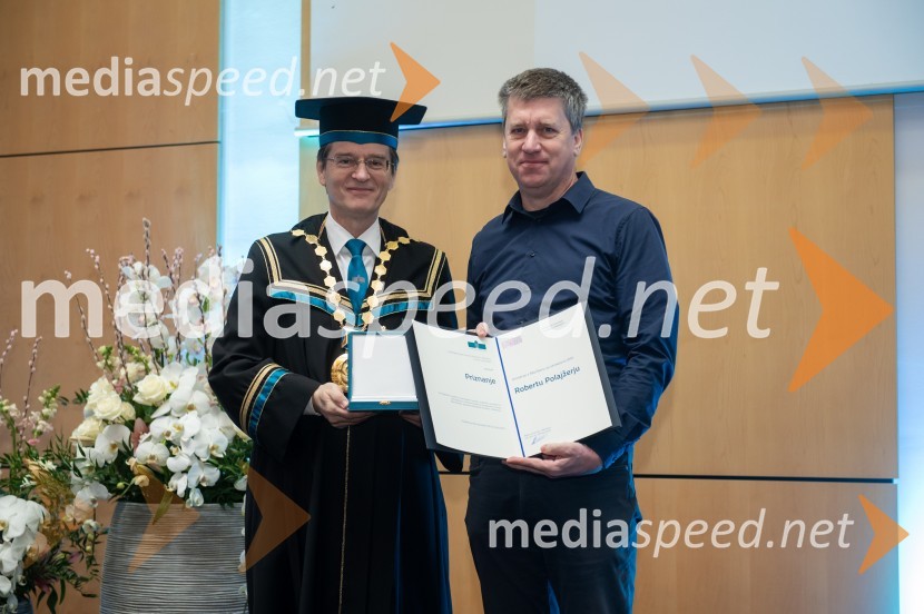 prof. dr. Zdravko Kačič, rektor Univerze v Mariboru;  Robert PolajžerRektorjev dan Univerze v Mariboru, 2023