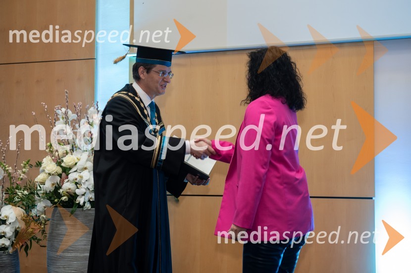 prof. dr. Zdravko Kačič, rektor Univerze v Mariboru;  Sabina PremrovRektorjev dan Univerze v Mariboru, 2023