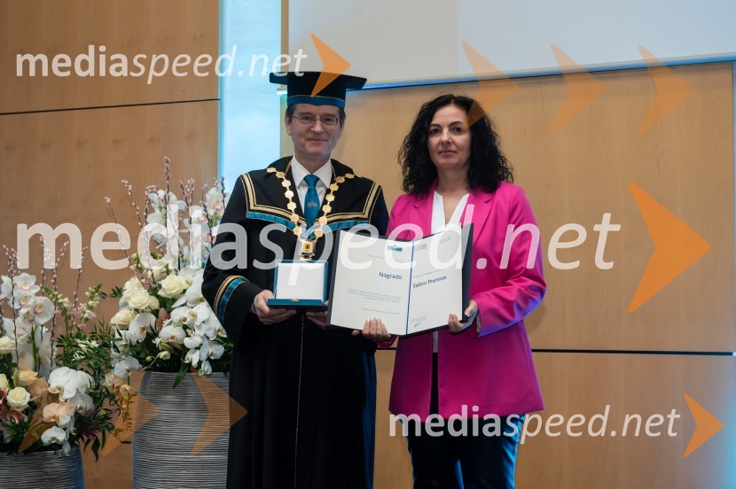 prof. dr. Zdravko Kačič, rektor Univerze v Mariboru;  Sabina PremrovRektorjev dan Univerze v Mariboru, 2023