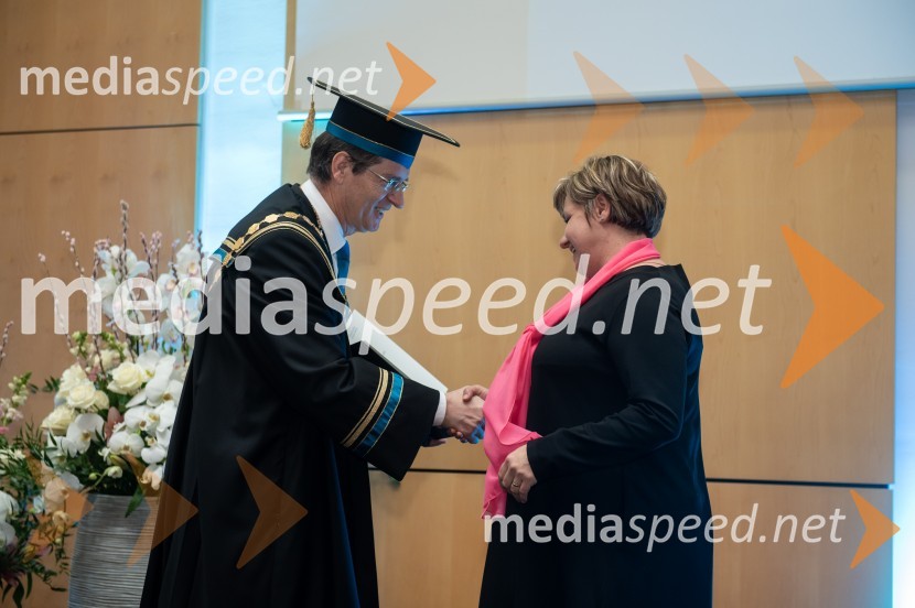 prof. dr. Zdravko Kačič, rektor Univerze v Mariboru;  Irena ForštnaričRektorjev dan Univerze v Mariboru, 2023