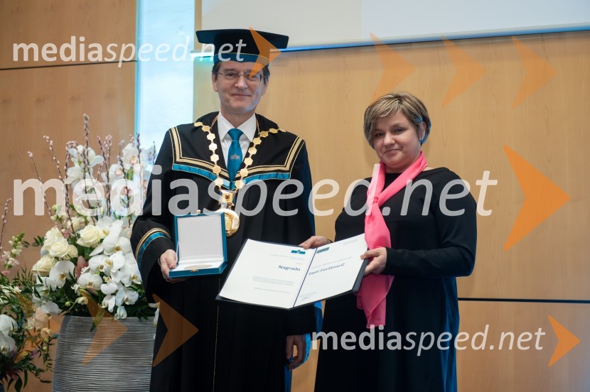 prof. dr. Zdravko Kačič, rektor Univerze v Mariboru;  Irena ForštnaričRektorjev dan Univerze v Mariboru, 2023