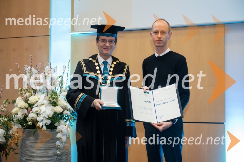 prof. dr. Zdravko Kačič, rektor Univerze v Mariboru;  Seven Ryan LevarRektorjev dan Univerze v Mariboru, 2023