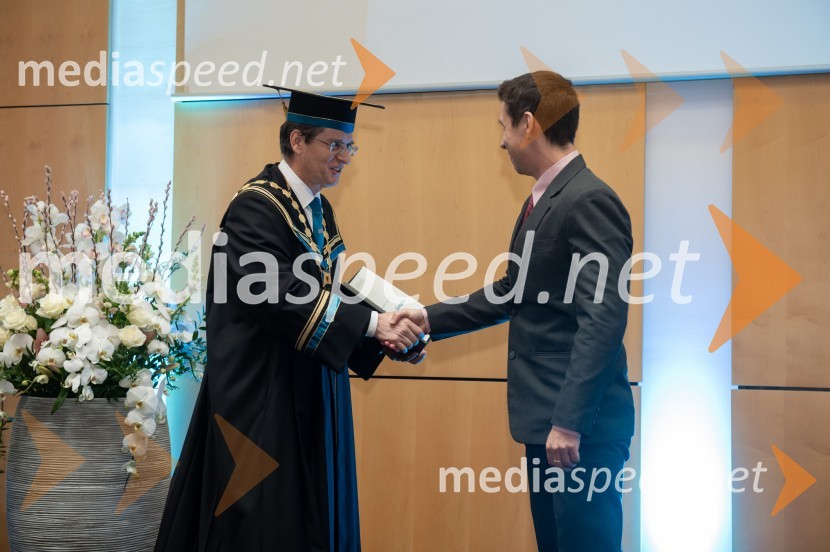 prof. dr. Zdravko Kačič, rektor Univerze v Mariboru;  Marko GosakRektorjev dan Univerze v Mariboru, 2023