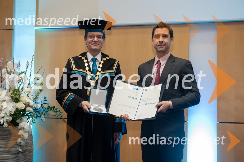 prof. dr. Zdravko Kačič, rektor Univerze v Mariboru;  Marko GosakRektorjev dan Univerze v Mariboru, 2023