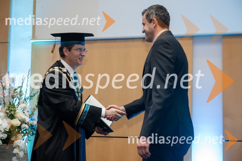 prof. dr. Zdravko Kačič, rektor Univerze v Mariboru;  Marko UrhRektorjev dan Univerze v Mariboru, 2023