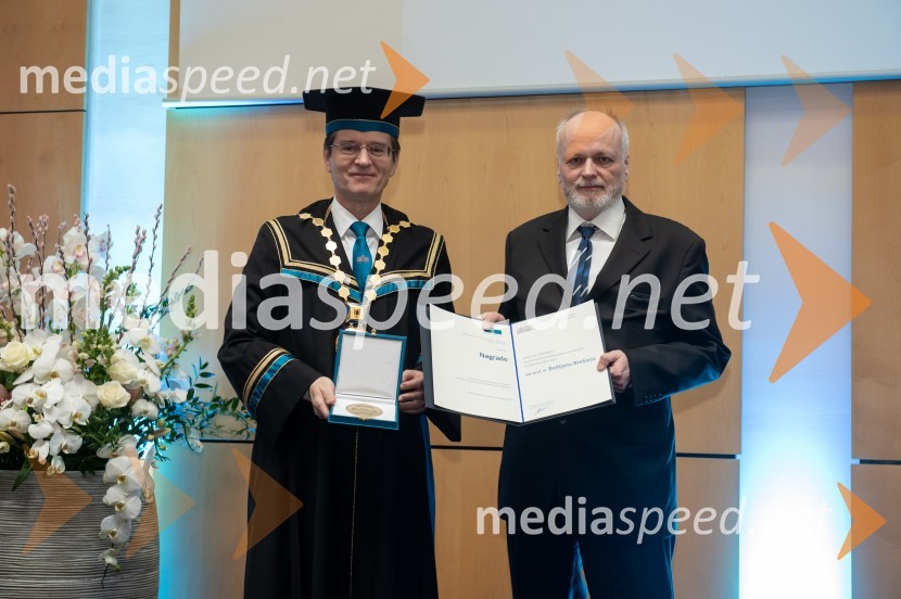prof. dr. Zdravko Kačič, rektor Univerze v Mariboru; prof. dr. Boštjan Brešar, Fakulteta za naravoslovje in matematiko, Univerza v MariboruRektorjev dan Univerze v Mariboru, 2023