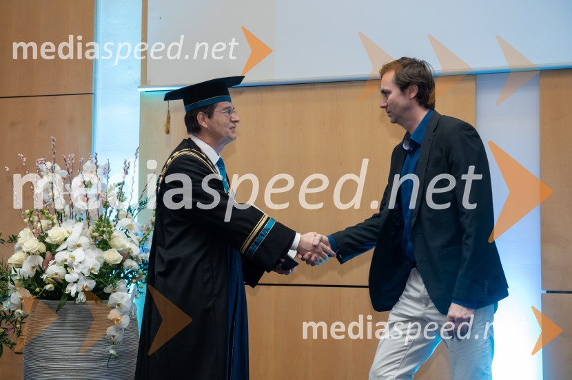 prof. dr. Zdravko Kačič, rektor Univerze v Mariboru; dr. Zlatko Nedelko, EPFRektorjev dan Univerze v Mariboru, 2023