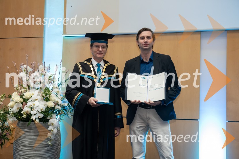 prof. dr. Zdravko Kačič, rektor Univerze v Mariboru; dr. Zlatko Nedelko, EPFRektorjev dan Univerze v Mariboru, 2023