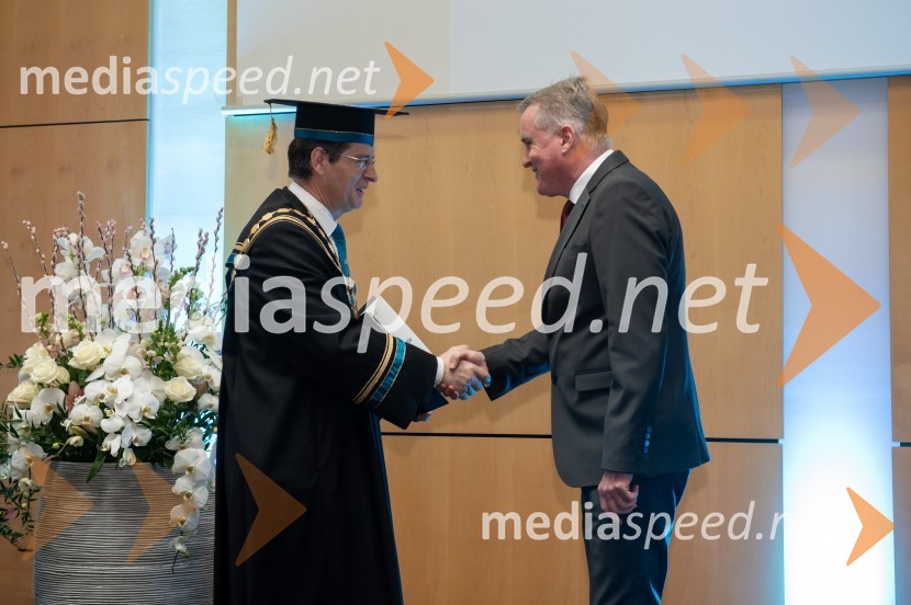 prof. dr. Zdravko Kačič, rektor Univerze v Mariboru; izr. prof. dr. Bojan Rosi, dekan, Fakulteta za logistiko, Univerza v MariboruRektorjev dan Univerze v Mariboru, 2023