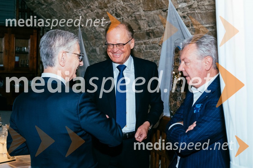  Franjo Bobinac, podpredsednik in generalni direktor za globalni marketing, Hisense International., predsednik Rokometne zveze Slovenije;  Janez  Škrabec, direktor Riko d.o.o.;  Nedjan Brataševec, častni konzul PoljskeRedna letna skupščina Slovenskega konzularnega zbora