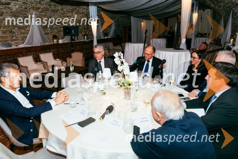  Stojan Petrič, nekdanji predsednik uprave družbe FMR;  Matjaž Han, minister za gospodarski razvoj in tehnologijo;  Janez  Škrabec, direktor Riko d.o.o.;  Tanja Rupnik, vodja investicijskih projektov Riko, častna konzulka, Konzulat Republike Moldavije;  Marko Smole, častni konzul republike SejšeliRedna letna skupščina Slovenskega konzularnega zbora