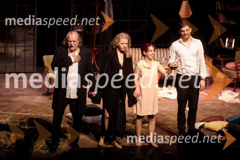  Rade Šerbedžija, igralec, glasbenik;  Katarina Bistrović Darvaš, igralka;  Nika Ivančić, igralka;  Milan Marić, igralecKdo se boji Virginie Woolf?, gledališki festival Ruta Grupa Triglav 2023