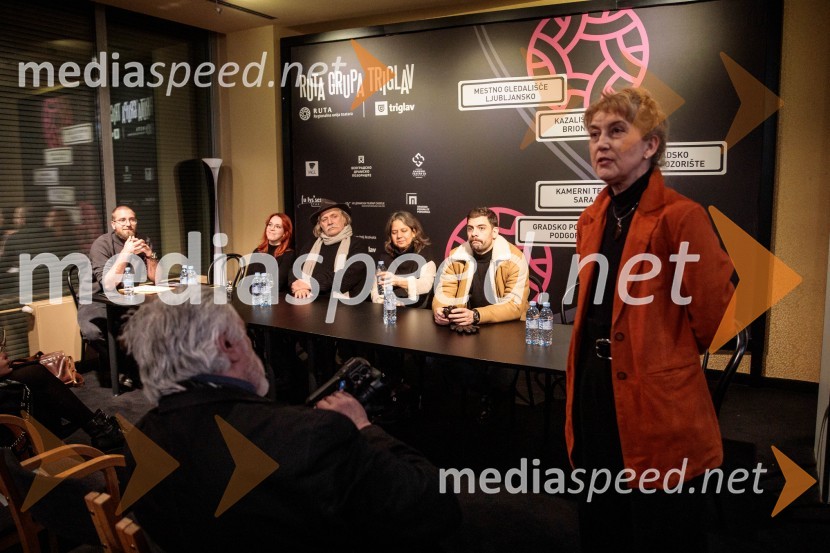  ... ;  Nika Ivančić, igralka;  Rade Šerbedžija, igralec, glasbenik;  Lenka Udovički, režiserka, soproga Radeta Šerbedžije;  Milan Marić, igralec;  Barbara Hieng Samobor, direktorica in umetniška vodja MGLKdo se boji Virginie Woolf?, gledališki festival Ruta Grupa Triglav 2023