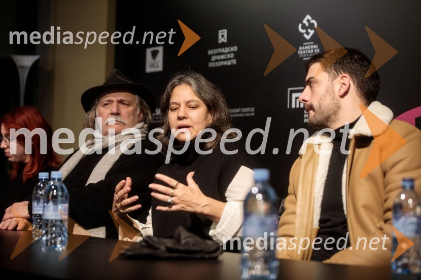  Rade Šerbedžija, igralec, glasbenik;  Lenka Udovički, režiserka, soproga Radeta Šerbedžije;  Milan Marić, igralecKdo se boji Virginie Woolf?, gledališki festival Ruta Grupa Triglav 2023