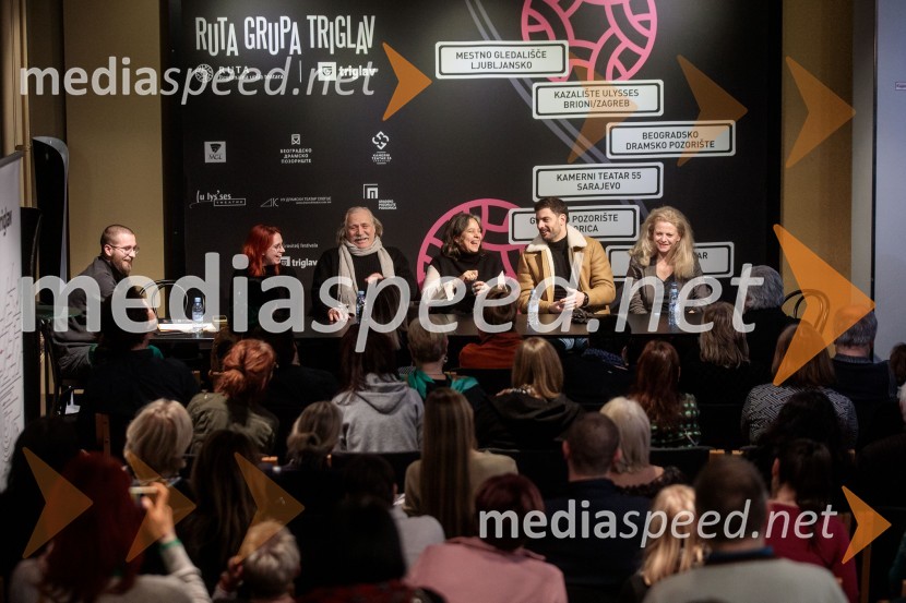  Sašo Puljarević, literarni kritik;  Nika Ivančić, igralka;  Rade Šerbedžija, igralec, glasbenik;  Lenka Udovički, režiserka, soproga Radeta Šerbedžije;  Milan Marić, igralec;  Katarina Bistrović Darvaš, igralkaKdo se boji Virginie Woolf?, gledališki festival Ruta Grupa Triglav 2023