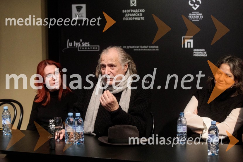  Nika Ivančić, igralka;  Rade Šerbedžija, igralec, glasbenik;  Lenka Udovički, režiserka, soproga Radeta ŠerbedžijeKdo se boji Virginie Woolf?, gledališki festival Ruta Grupa Triglav 2023