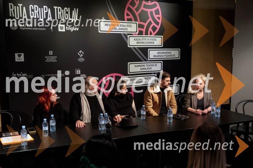  Nika Ivančić, igralka;  Rade Šerbedžija, igralec, glasbenik;  Lenka Udovički, režiserka, soproga Radeta Šerbedžije;  Milan Marić, igralec;  Katarina Bistrović Darvaš, igralkaKdo se boji Virginie Woolf?, gledališki festival Ruta Grupa Triglav 2023