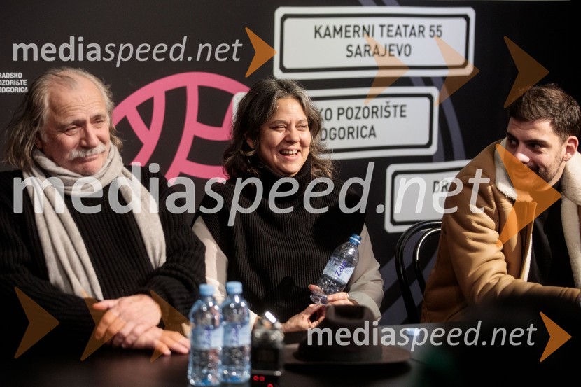  Rade Šerbedžija, igralec, glasbenik;  Lenka Udovički, režiserka, soproga Radeta Šerbedžije;  Milan Marić, igralecKdo se boji Virginie Woolf?, gledališki festival Ruta Grupa Triglav 2023