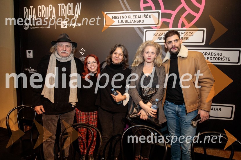  Rade Šerbedžija, igralec, glasbenik;  Nika Ivančić, igralka;  Lenka Udovički, režiserka, soproga Radeta Šerbedžije;  Katarina Bistrović Darvaš, igralka;  Milan Marić, igralecKdo se boji Virginie Woolf?, gledališki festival Ruta Grupa Triglav 2023