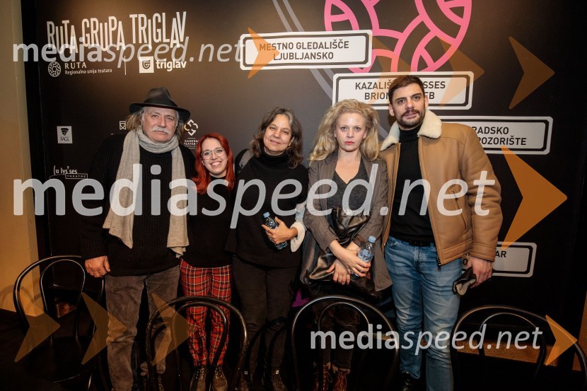  Rade Šerbedžija, igralec, glasbenik;  Nika Ivančić, igralka;  Lenka Udovički, režiserka, soproga Radeta Šerbedžije;  Katarina Bistrović Darvaš, igralka;  Milan Marić, igralecKdo se boji Virginie Woolf?, gledališki festival Ruta Grupa Triglav 2023