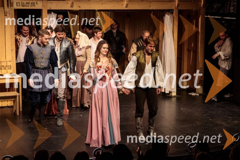  Stanislava Nikolić, igralka;  Luka Grbić, igralecZaljubljeni Shakespeare, predstava v sklopu gledališkega festivala Ruta Grupa Triglav 2023