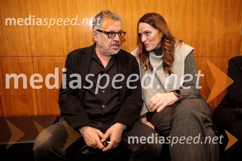  Branislav Mićunović, kulturni minister Črne Gore;  Dubravka Drakić, igralkaZaljubljeni Shakespeare, predstava v sklopu gledališkega festivala Ruta Grupa Triglav 2023