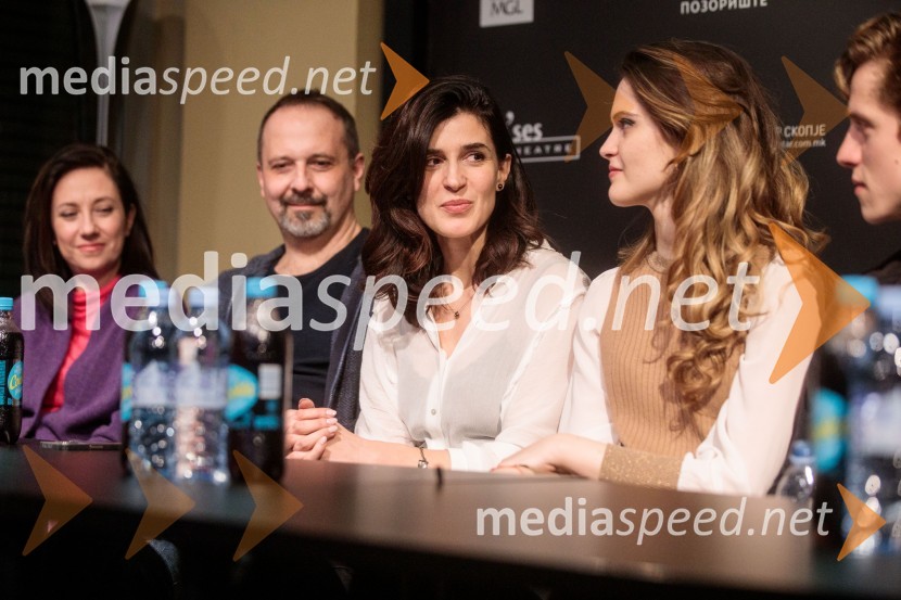  Paulina Manov, igralka;  Andrej Šepetkovski, igralec;  Ana Tomović, filmska režiserka;  Stanislava Nikolić, igralkaZaljubljeni Shakespeare, predstava v sklopu gledališkega festivala Ruta Grupa Triglav 2023