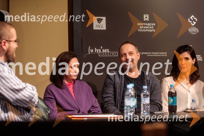  Sašo Puljarević, literarni kritik;  Paulina Manov, igralka;  Andrej Šepetkovski, igralec;  Ana Tomović, filmska režiserkaZaljubljeni Shakespeare, predstava v sklopu gledališkega festivala Ruta Grupa Triglav 2023