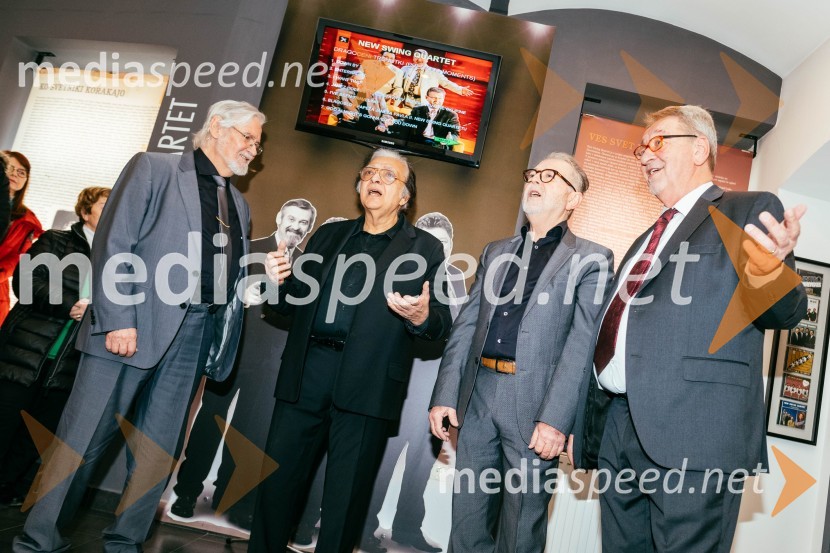  Dare Hering, glasbenik;  Oto Pestner, pevec;  Tomaž Kozlevčar, vokalist;  Marjan Petan, glasbenikOto Pestner in New Swing Quartet 55 let, napoved velike turneje