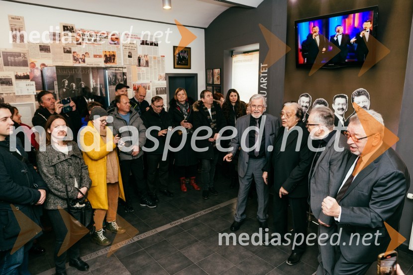  Dare Hering, glasbenik;  Oto Pestner, pevec;  Tomaž Kozlevčar, vokalist;  Marjan Petan, glasbenikOto Pestner in New Swing Quartet 55 let, napoved velike turneje