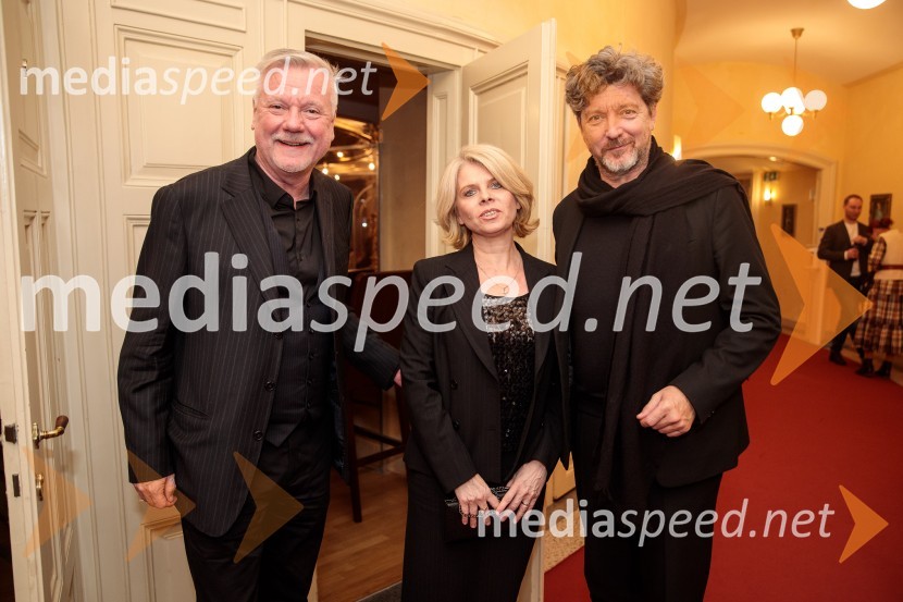  Staš Ravter, direktor SNG Opera in balet Ljubljana;  Natalija Ravter;  Renato Zanella, umetniški direktor ljubljanskega baletaItalijanka v Alžiru, premiera opere v SNG Opera in balet Ljubljana