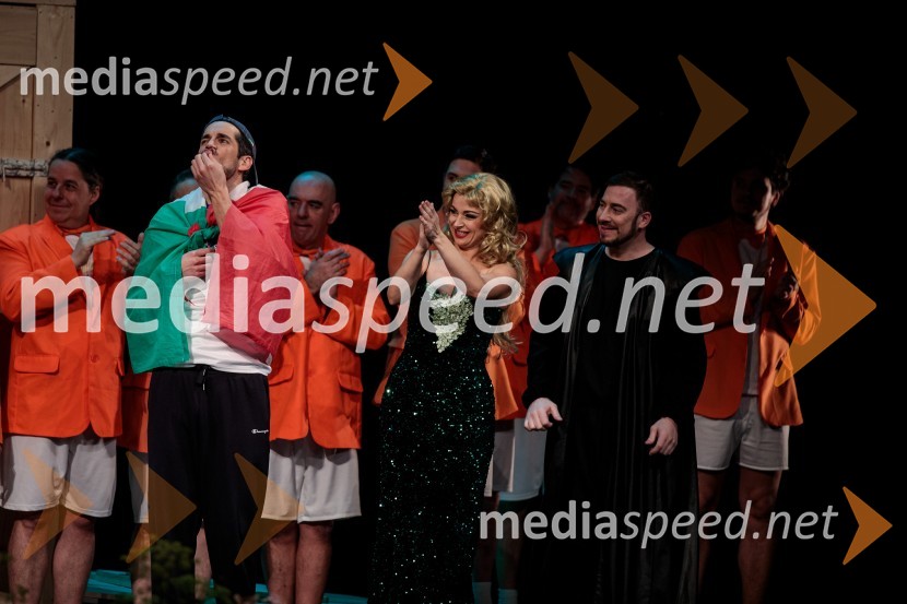  Bryan López González, tenor;  Urška  Arlič Gololičič, operna pevka;  Darko Vidic, operni pevecItalijanka v Alžiru, premiera opere v SNG Opera in balet Ljubljana