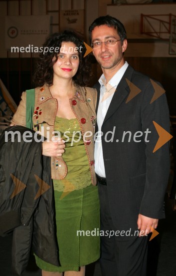 Marino Samardžija, direktor Net TV z ženo ...Razglasitev Slovenca leta 2005 Nedeljskega dnevnika